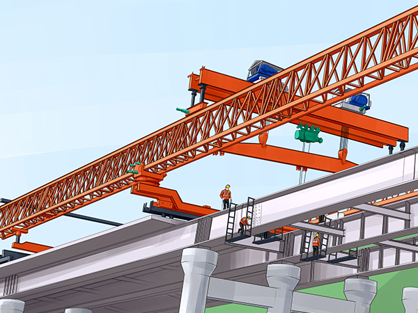 ﻿江西南昌钢结构桥梁施工桥梁顶推安装